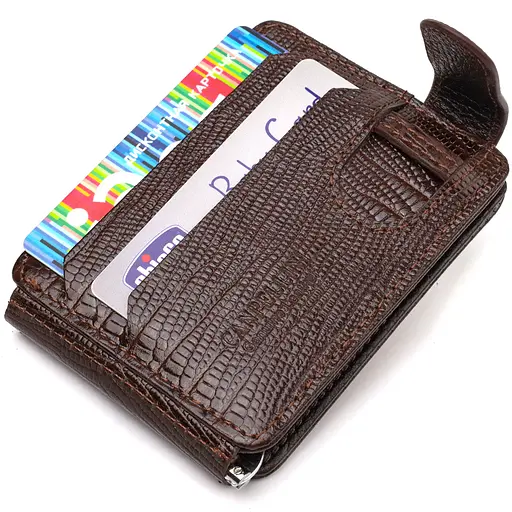 Мужской кожаный кошелек Canpellini 10.5х8х1 см acs0025587 - фото 3