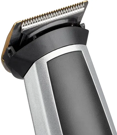 BaByliss Набір для стрижки, для бороди, вусів, голови, носа і тіла, акум., вібраційний мотор, насадок-8, чохол, сталь, сірий - фото 6