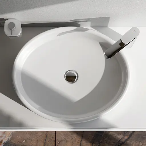 Умивальник Am.Pm Func 55 см білий MFAWCC20550WG, Білий - фото 4