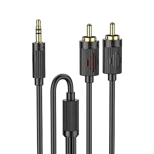 Аудіокабель Hoco UPA28 3.5 мм mini jack на 2 x RCA для стереозвуку - фото 2