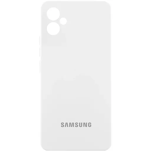 Чехол Lakshmi Silicone Cover Full Camera AA with logo для Samsung Galaxy A05 Белый/White