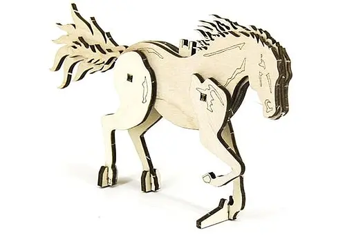 Дерев'яний конструктор Скакун 9 деталей - фото 4