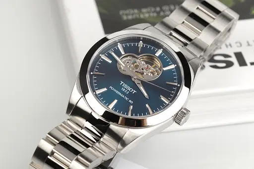 Часы Tissot Gentleman Powermatic 80 Open Heart T127.407.11.041.01 - фото 5
