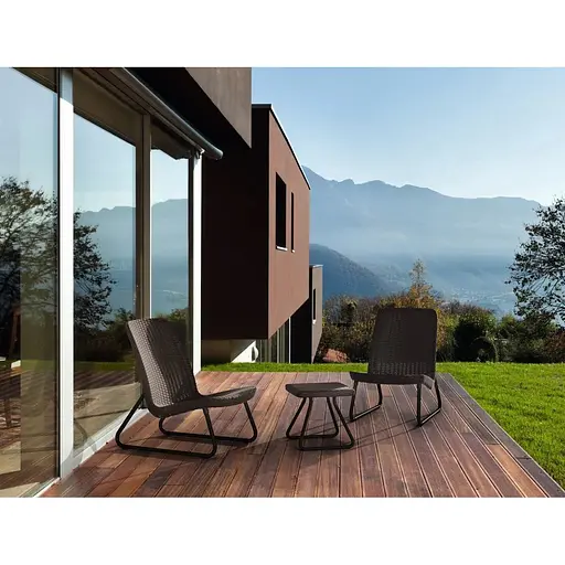 Комплект садових меблів Keter Rio patio set віскі коричневий - фото 3