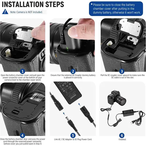 Змінна мак'яна батарея NEEWER LP-E6/E6N/E6NH Canon - фото 5