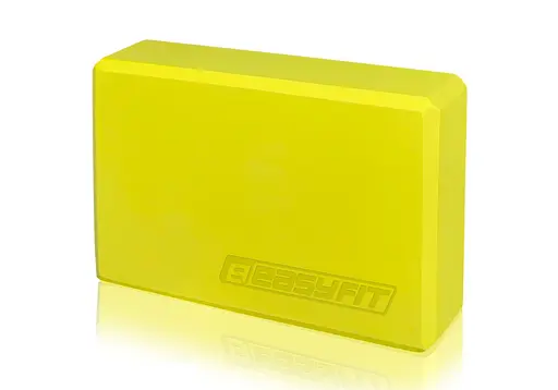 Блок для йоги EasyFit EVA Желтый (EF-1818-Y) - фото 1
