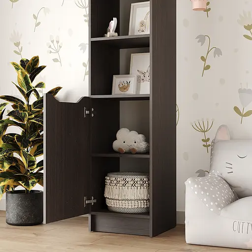 Пенал с открытыми полками 1Д Лилу 40x40x210 см Дуб ристрето (MBS-1397) - фото 3