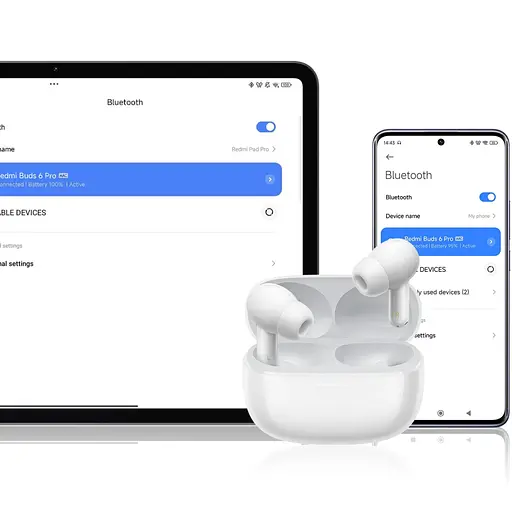 Наушники Xiaomi Redmi Buds 6 Pro (BHR9317GL) Lavender Purple (1125307) - фото 11