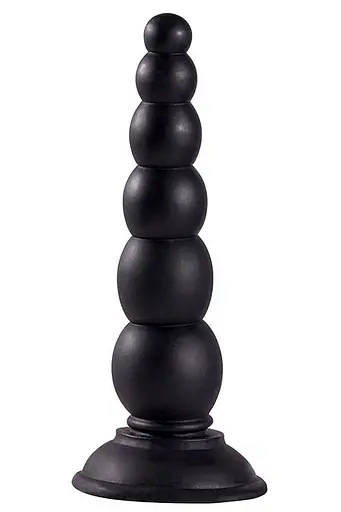 Анальна пробка Menz Stuff Beaded Probe 16.5 см (чорний)