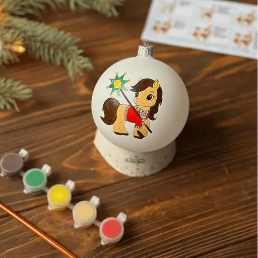 Набор для творчества Санта Шоп Символ 2026 Лошадка стекло - фото 8