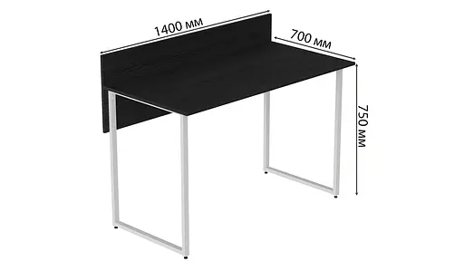 Компьютерный стол Скай 75x140x60 белый ДСП Сосна Кембра 16мм FRD-101085 - фото 3