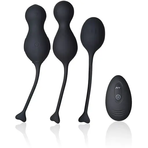 Набір вагінальних кульок INTY Toys Blaze 3 шт (чорний)