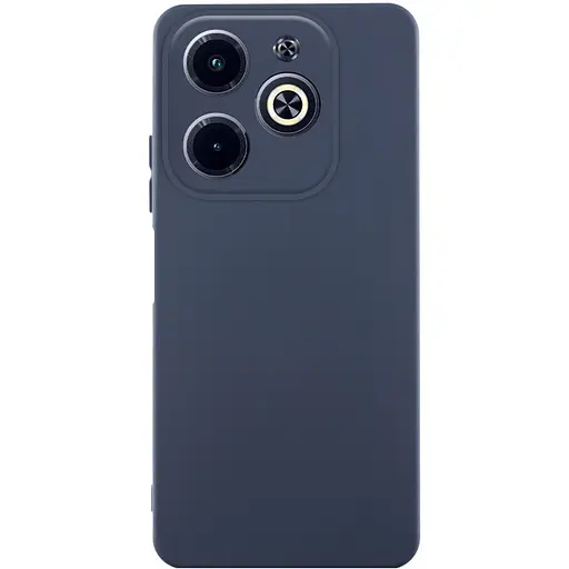 Чохол TPU GETMAN Liquid Silk Full Camera для Infinix Hot 40i Синій / Midnight Blue