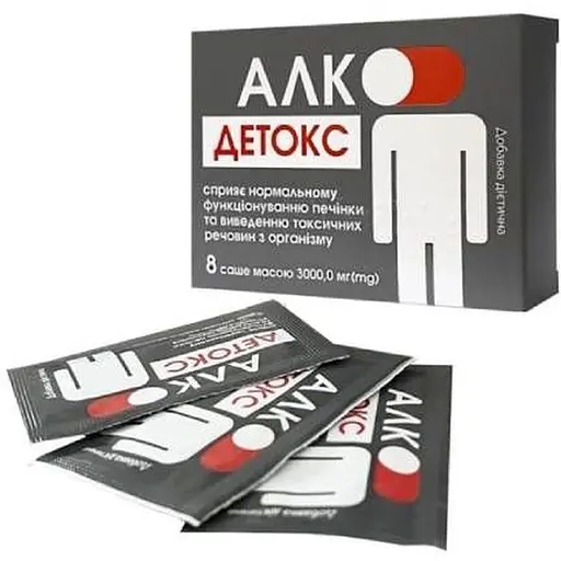 Алко-Детокс з підсолоджувачем саше по 3000 мг 8 шт. - фото 1
