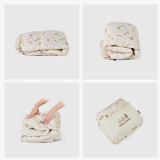 Детский спальник с капюшоном Naturehike B180 CNH22SD001, бежевый - фото 3