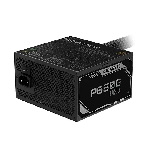 Блок питания 650 Вт, Gigabyte P650G PG5, Black, 80+ Gold, 120 мм HYB, 3xMolex/6xSATA/1x16-pin/2x6+2-pin/2x4+4-pin/1x20+4-pin, защита OVP/OPP/SCP/UVP/OCP/OTP, ATX v3.1 GP-P650G PG5 - фото 2