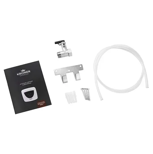 Водонагреватель Kroner Small K15SA1.5 1500 Вт, мокрый ТЭН, 15 л, квадратный, вертикальный, над мойкой, белый (CV034584) - фото 6