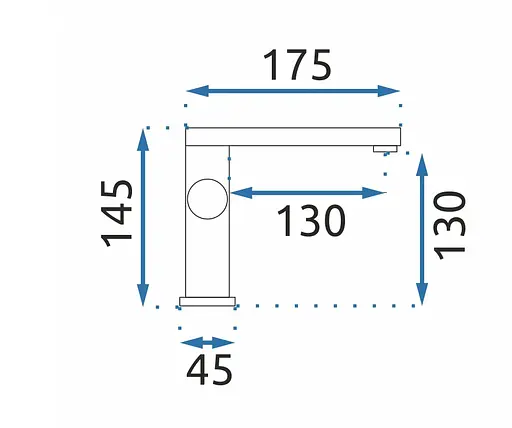 Смеситель для умывальника Rea Tap низкий black REA-B2008 Черный матовый - фото 7