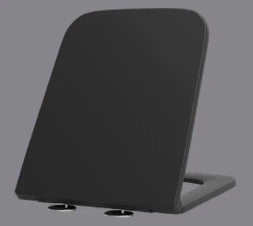 Подвесной унитаз Mixxus Premium Quadro-0302-R Black 530x360x365 мм, Rimless MP6455, Черный матовый - фото 2