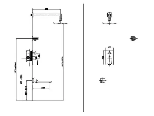 Душова система Asignatura Intense 65527900, Хром - фото 2