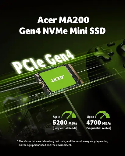 Накопичувач SSD Acer m.2 NVMe 1TB MA200 (BL.9BWWA.154) - фото 2