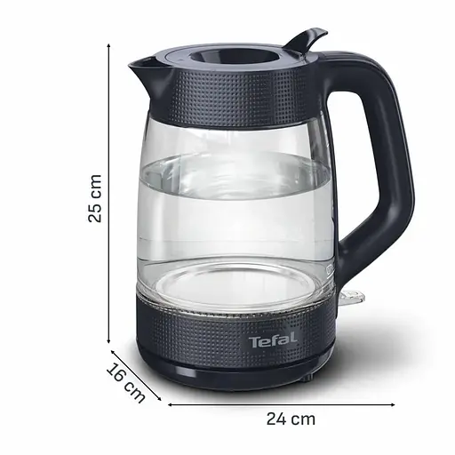 Электрочайник Tefal Morning Glass Kettle черный 1.7л (KO2G08E0) - фото 4