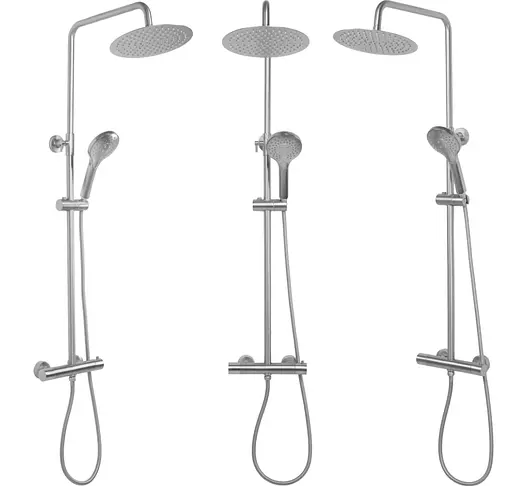 Душовя система Rea Vincent з термостатом nikiel brushed REA-P6603, Нікель - фото 5