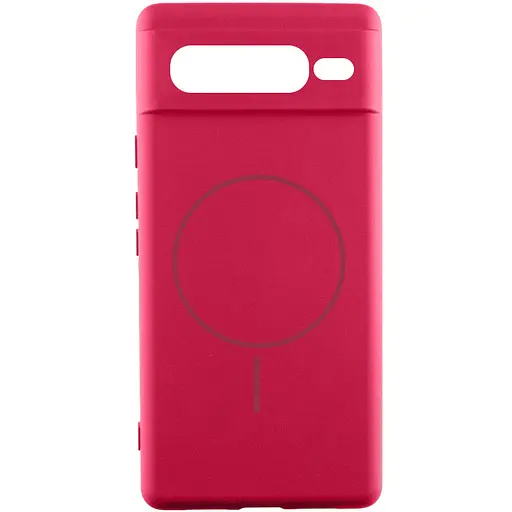 Чохол Silicone Cover Lakshmi Full Camera (AA) with MagFit для Google Pixel 7 Pro Червоний / Rose Red - фото 1