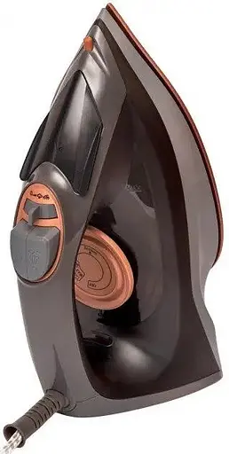 Гладильный утюг Rotex RIC41-C Ultra Glide Керамическое покрытие 2400Вт Резервуар 220мл Черный/Оранжевый - фото 1