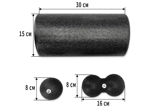 Набор для массажа EasyFit MioSet-L (2 мячика+ролик) (EF-2005-L) - фото 3