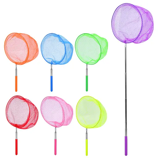 Сачок для бабочек, ручка-телескоп (металл), 35/83 см, диаметр 19 см, MS4387 (В ассортименте) - фото 2
