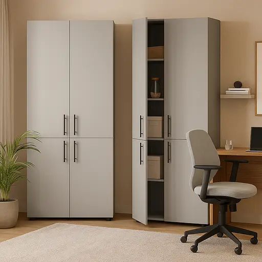 Шафа для документів закрита ОП-614 Orange-Line 700х347х1825 Сіра мишка - фото 4