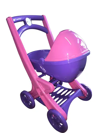 Коляска для кукол Doloni-toys с люлькой, фиолетовая, 0121/02 - фото 2