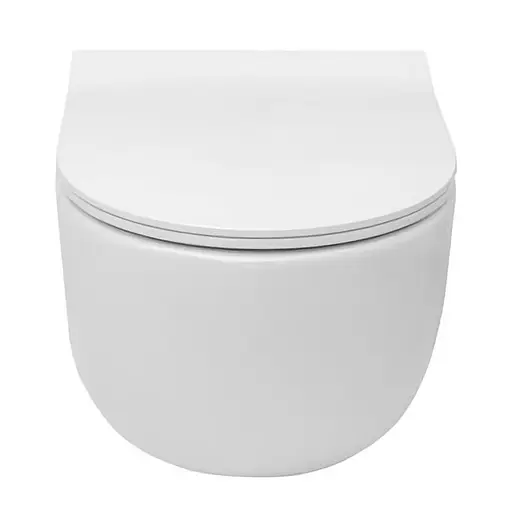 Унитаз подвесной Roca Meridian-N Compact укороченный A34H242000, Белый - фото 4