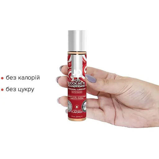 Лубрикант на водній основі System JO H2O - Candy Cane (30 мл) - фото 2