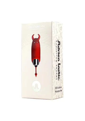 Вібратор для клітора Adrien Lastic Pocket Devol 8 см червоний - фото 2