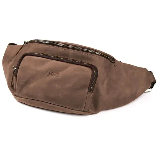 Шкіряна бананка Tarwa 14х36х8 см sum0025665 - фото 1