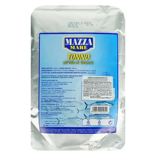 Тунець Mazza Mare в соняшниковій олії  1 кг
