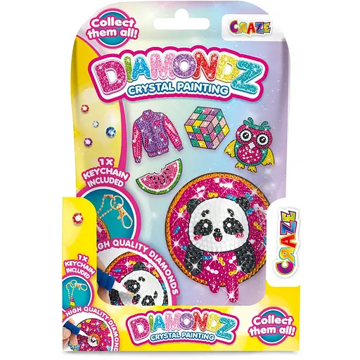 Набір для створення брелка зі стразами Craze Diamondz в асортименті (48351) - фото 1