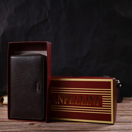 Жіночий шкіряний гаманець Canpellini 9.5х15.5х2.5 см acs0025562 - фото 8