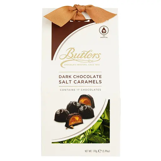 Конфеты Butlers в черном шоколаде с наполнителем солона карамель 170 г - фото 2
