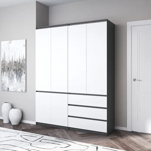 Шкаф для одежды Vays, со штангой и полками, комплект из 2 шкафов R10+R16 - фото 5