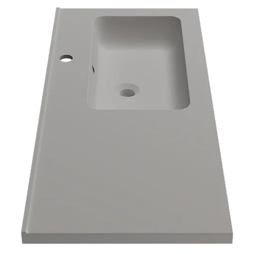 Раковина глянцева врізна Amidicon Rodeo 100R 1000x450 з литого каменю RODEO_100R_HL, Білий - фото 3