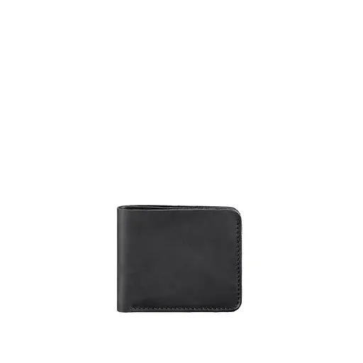 Мужской кожаный портмоне 4.1 (4 кармана) черный Crazy Horse - фото 7