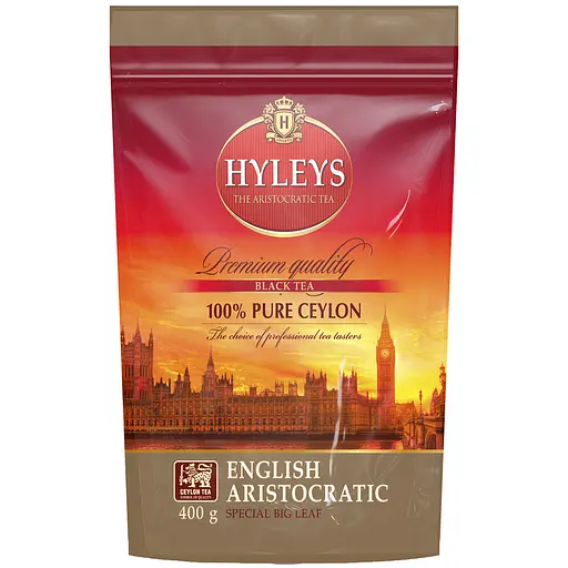 Чай черный Hyleys Английский аристократический крупнолистовой 400 г дой-пак - фото 1