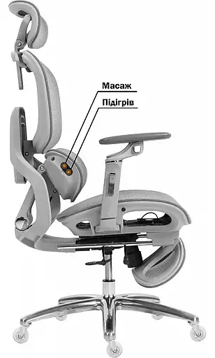 Офисное кресло GT Racer (B-816 White/Gray) - фото 7