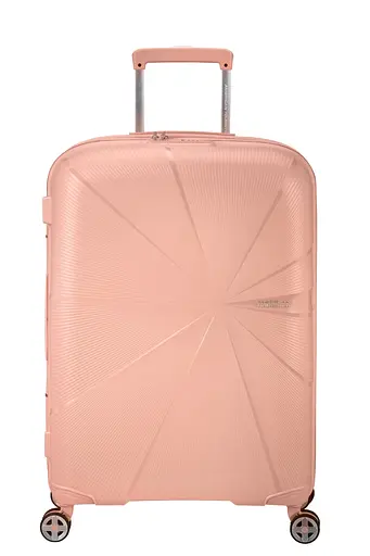 Валіза 67 См American Tourister STARVIBE METALLIC PEACH 67х46х27(30) MD5*76003
