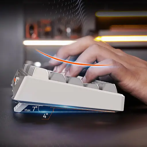 Механическая беспроводная клавиатура MEETION MK14 з RGB подсветкой белая - фото 17