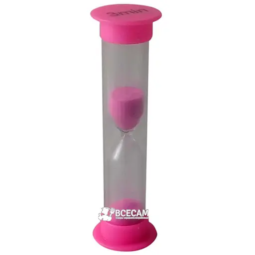 Часы песочные безопасный пластиковый тубус /3 минуты/ 81570 - фото 1