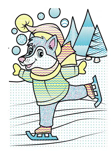 Водные раскраски. Медвежонок в зимней сказке 9789669479884 - фото 6